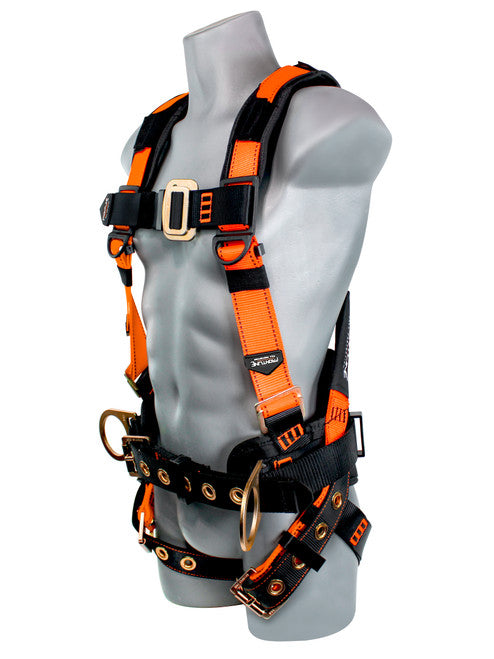 Frontline 50CTB Combat Construction Style Full Body Harness with Tongue Buckle Belt & Legs S VM Hardware