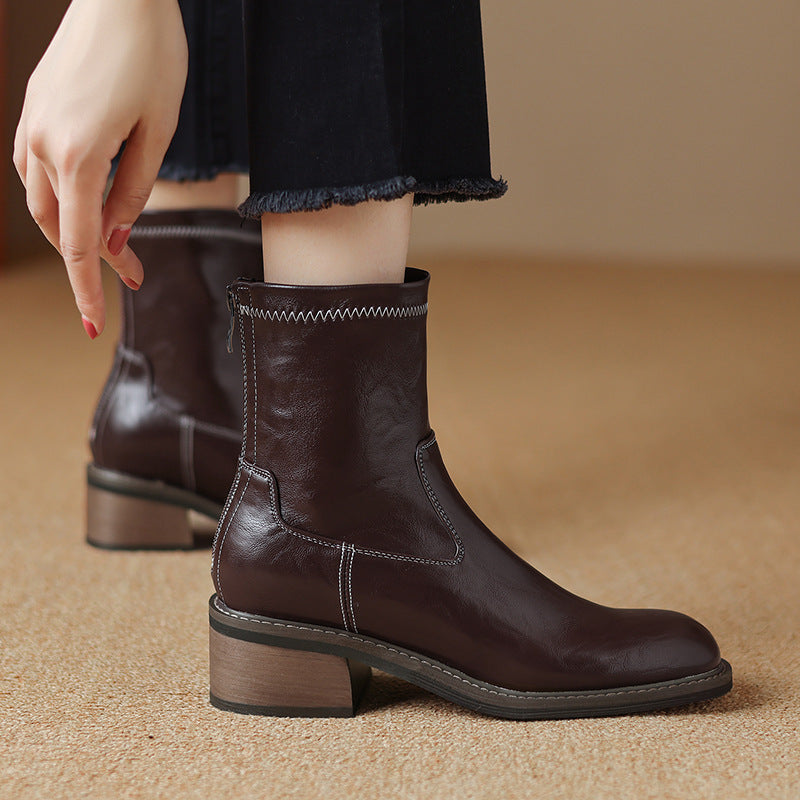 Women’s Mid-Heel Martin Boots FitiqueFit