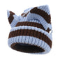 Women’s Thickened Acrylic Knitted Hat with Devil Ears | Cozy Beanie FitiqueFit