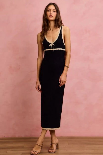SO ME Knit Sweater Maxi Sleeveless Bodycon Resort Dress New Era Fashion LLc