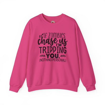 If Zombies Chase Us Crewneck Sweatshirt The Devil's Pickle