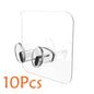 5/10/20 Pcs Wall Storage Hook Punch-free Power Plug Socket Holder Kitchen Stealth Hook Wall Adhesive Hanger Bathroom Wall Storage Hook Power Plug Socket Holder Wall Adhesive Hanger Home Office Stevvex