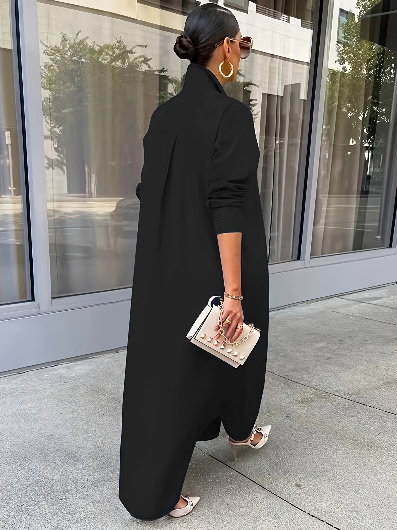 Long-sleeved Casual Shirts And Dresses With Multiple Wear Methods. Grayceful LLC