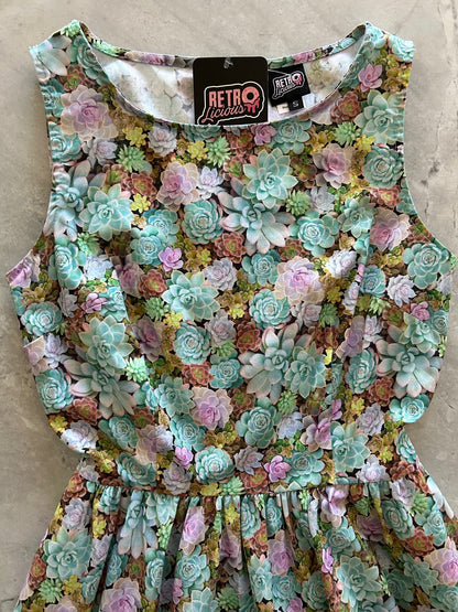Succulent Vintage Dress - XS only, 1 left! Retrolicious