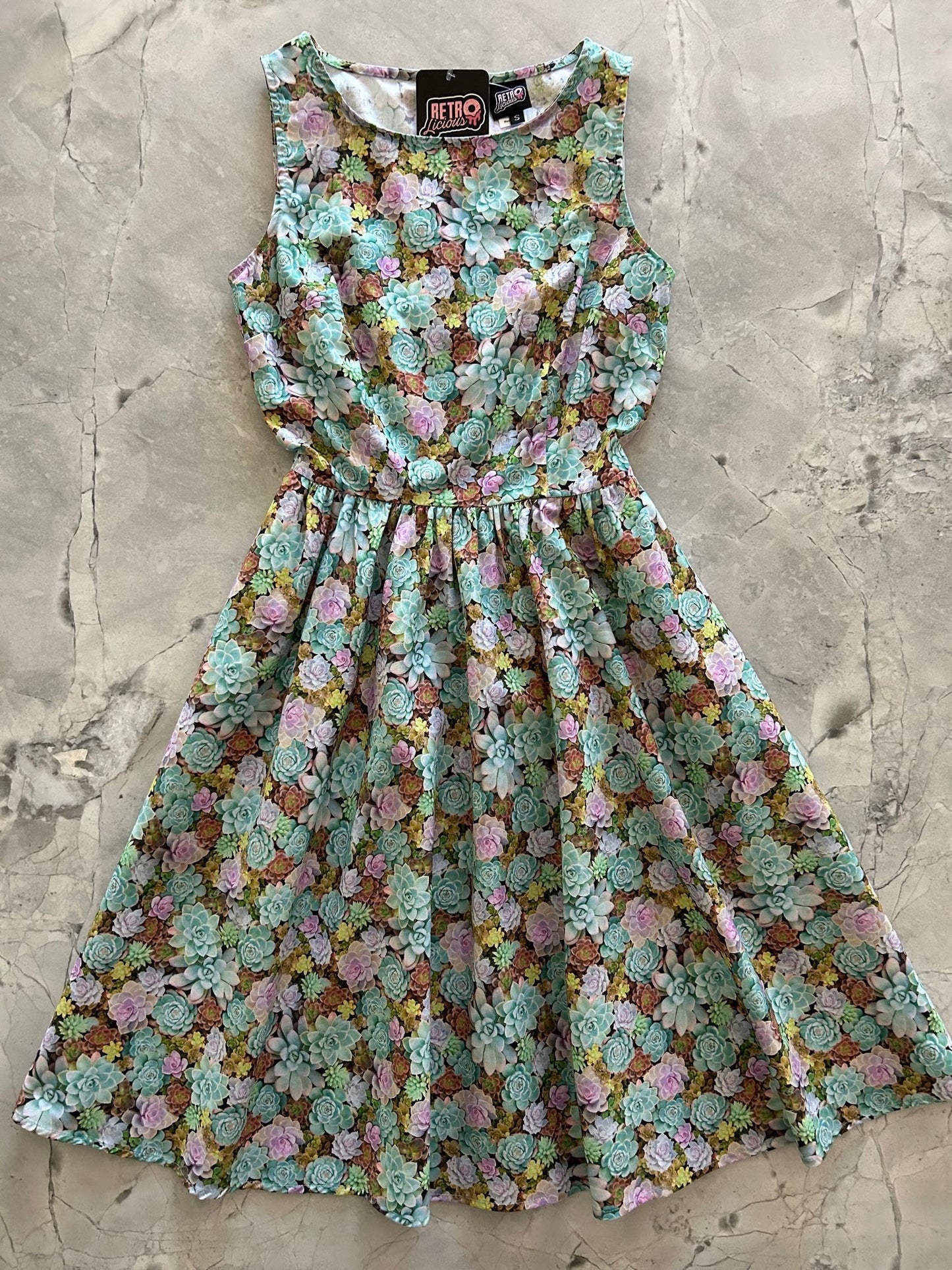 Succulent Vintage Dress - XS only, 1 left! Retrolicious