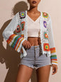 Hand-Crocheted Knitted Cardigan for Women FitiqueFit