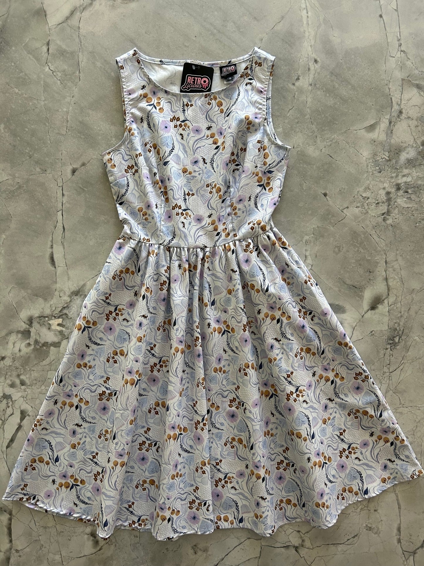 Pollinators Vintage Dress Retrolicious