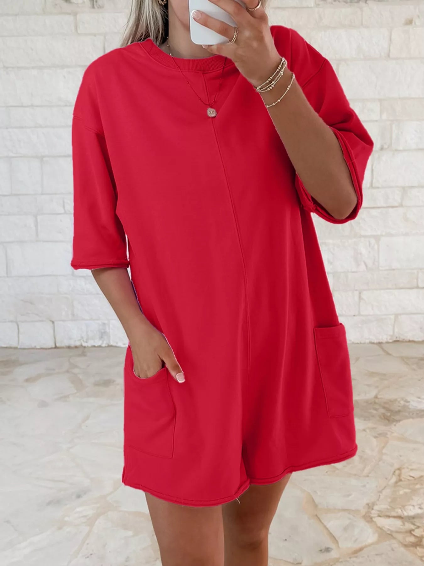 Casual Loose Half Sleeve Romper New Era Fashion LLc