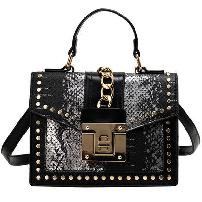 Fashion snake pattern handbag See size chart under “more details” The Fashion Celestial