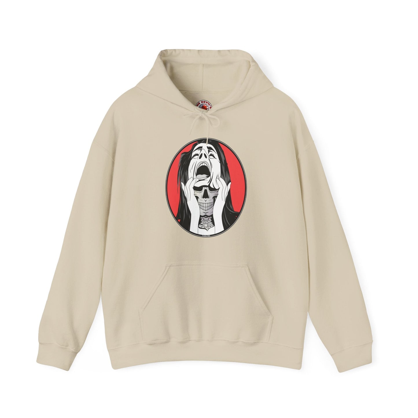 Skull Woman Hooded Sweatshirt The Devil's Pickle