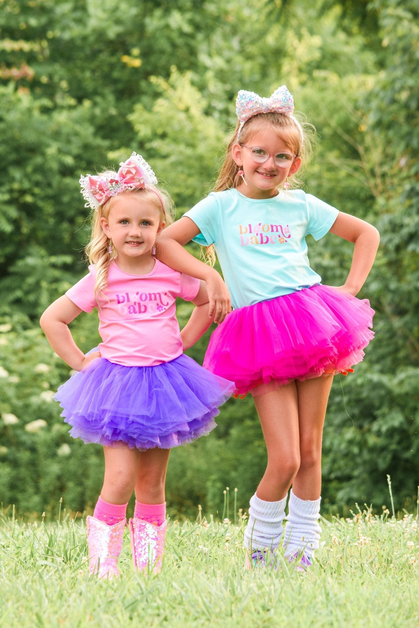 Girls Graphic Tee - Bloom Babe - Pink Always In Bloom Clothing Co