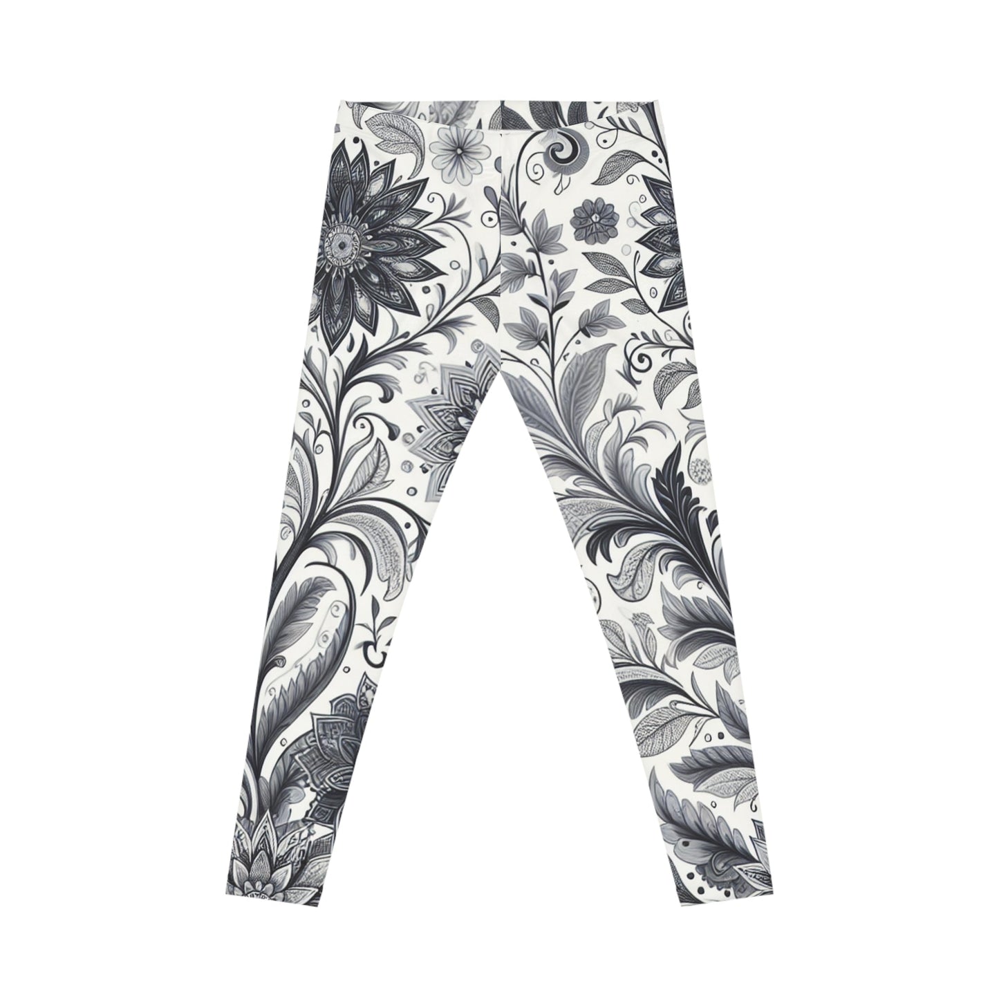 Floral Print Leggings for Women, Stretchy Athleisure Pants, Gym Wear, Casual Outfit, Everyday Style Grayceful LLC