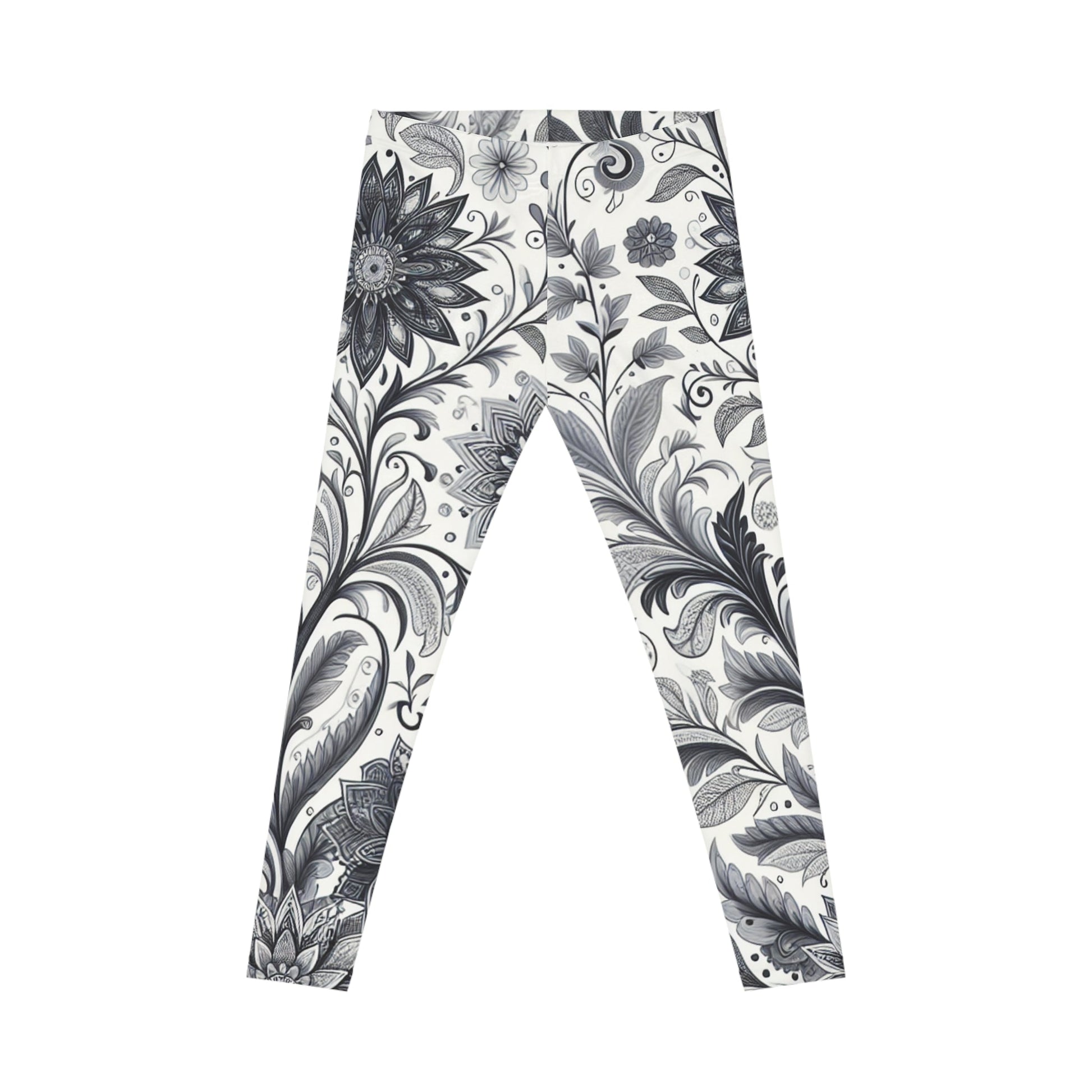 Floral Print Leggings for Women, Stretchy Athleisure Pants, Gym Wear, Casual Outfit, Everyday Style Grayceful LLC