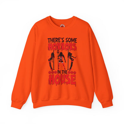 There's Some Horrors In The House Crewneck Sweatshirt The Devil's Pickle