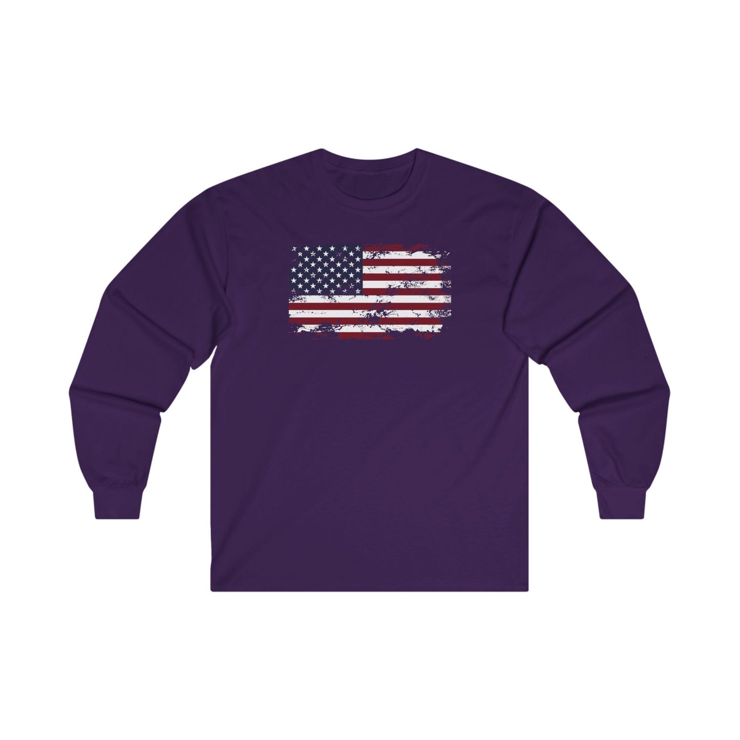 Vintage Style American Flag Long Sleeve Tee The Devil's Pickle