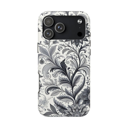 Floral Tough Phone Cases, Durable Phone Cover, Stylish Floral Design, Gift for Her, Trendy Tech Accessories, Birthday Present Grayceful LLC