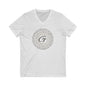 Unisex Jersey Short Sleeve V-Neck Tee Gray word puns Grayceful LLC