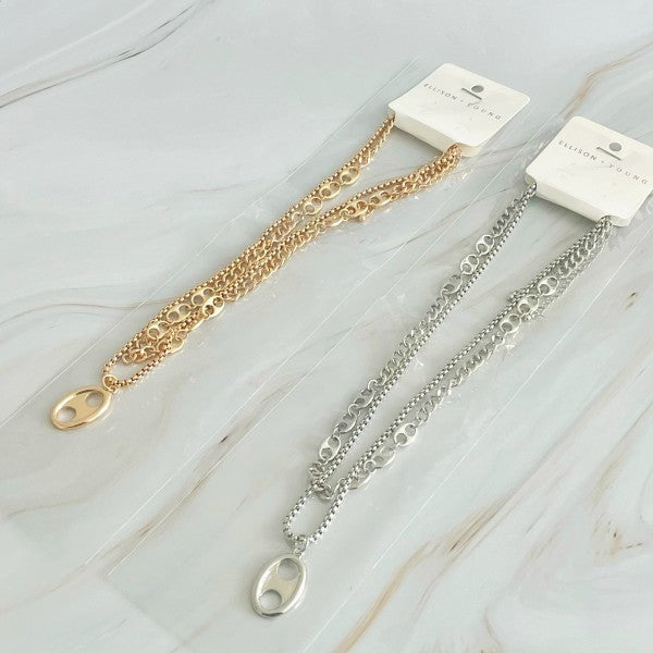 Button Charm Golden Necklace Set Shop Style & More | Fresh Looks, Everyday Deals & Free Shipping
