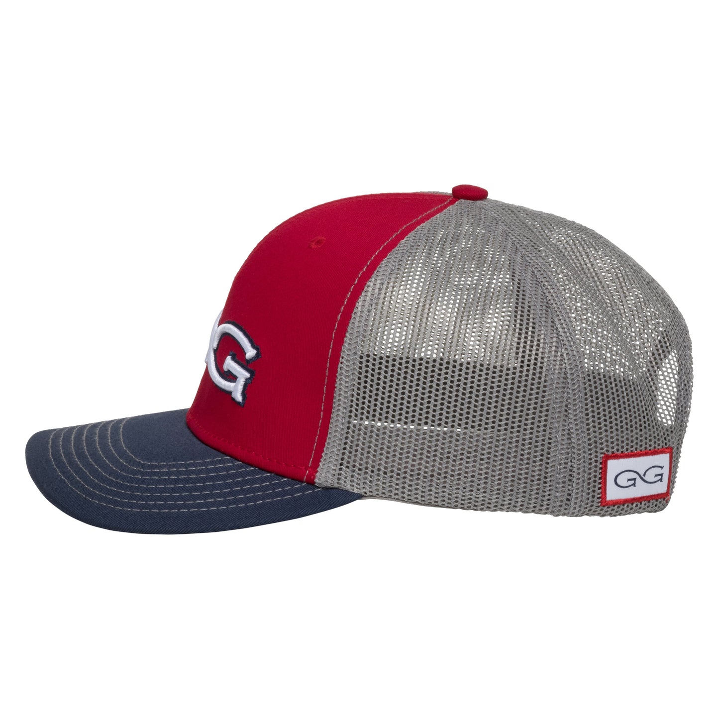 Red Cap | TriColor | Glacier MeshBack | Branded