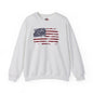 Vintage Style American Flag Crewneck Sweatshirt The Devil's Pickle