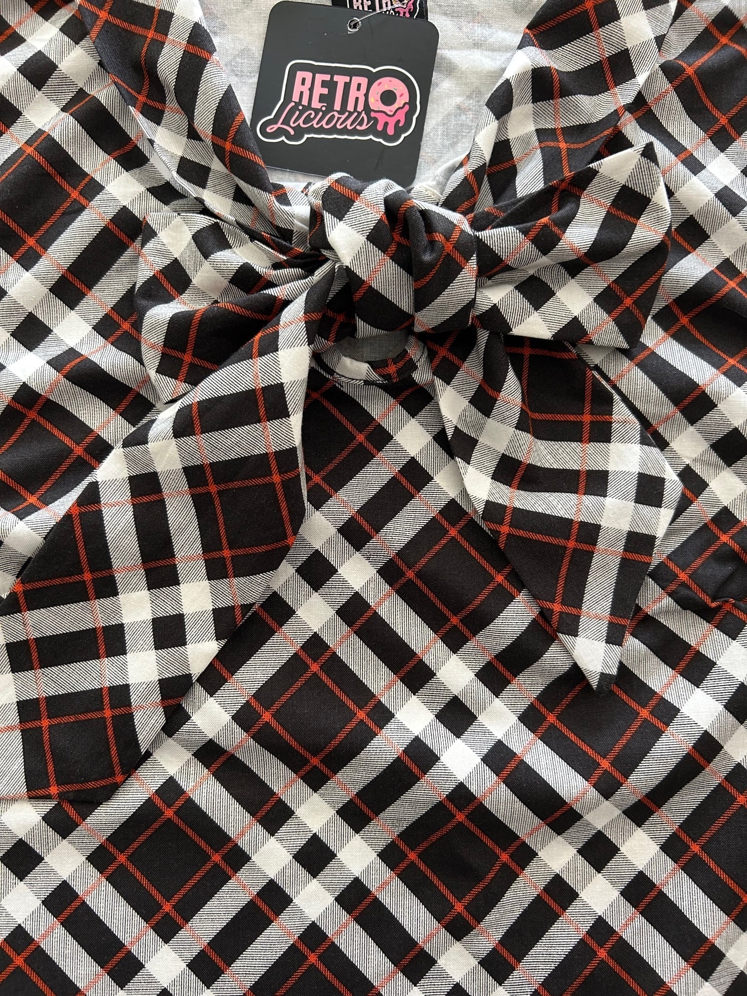 Plaid Bow Top Retrolicious