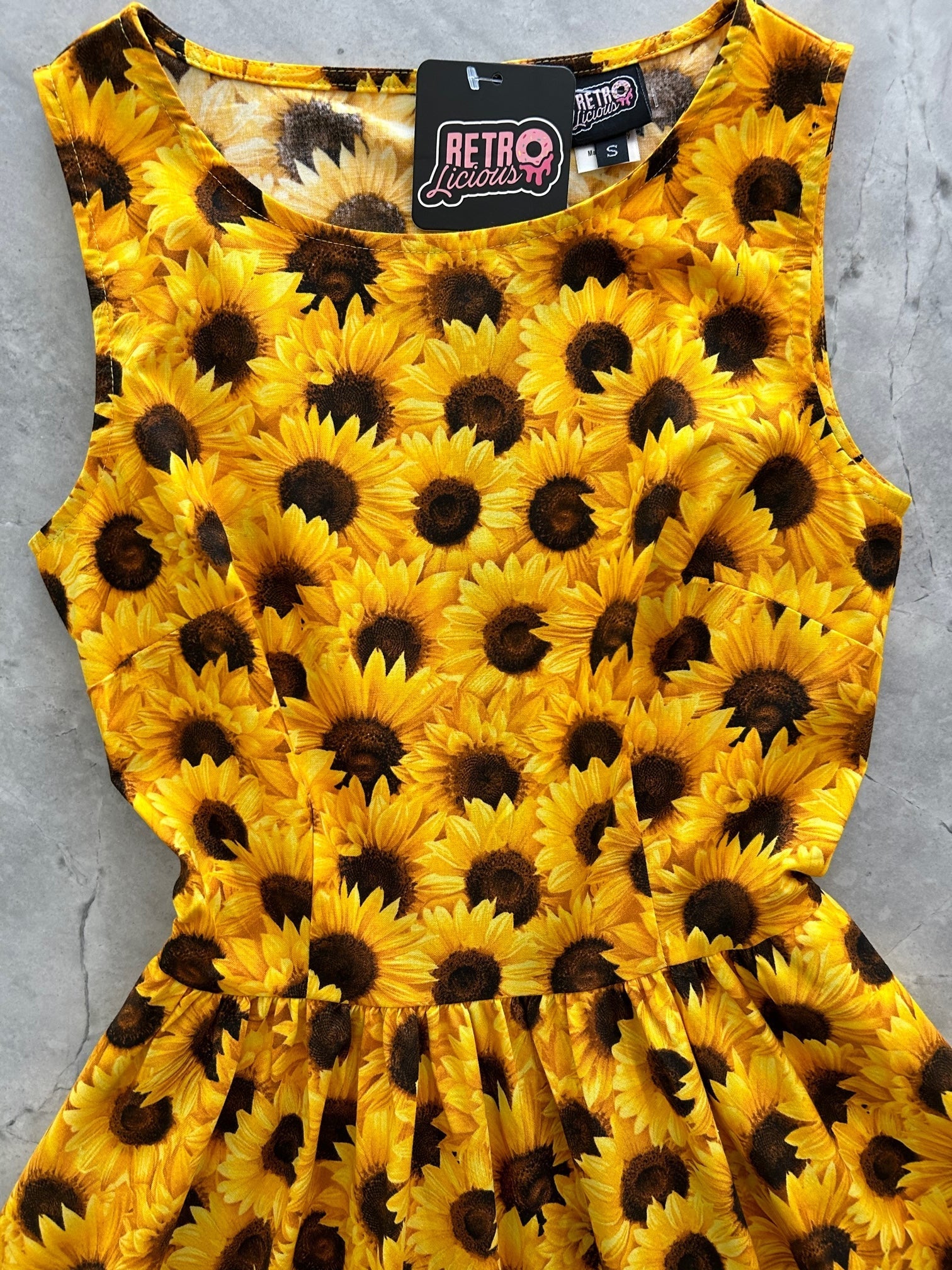 Sunflower Vintage Dress Retrolicious