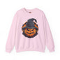 Scary Witch Pumpkin Halloween Crewneck Sweatshirt The Devil's Pickle