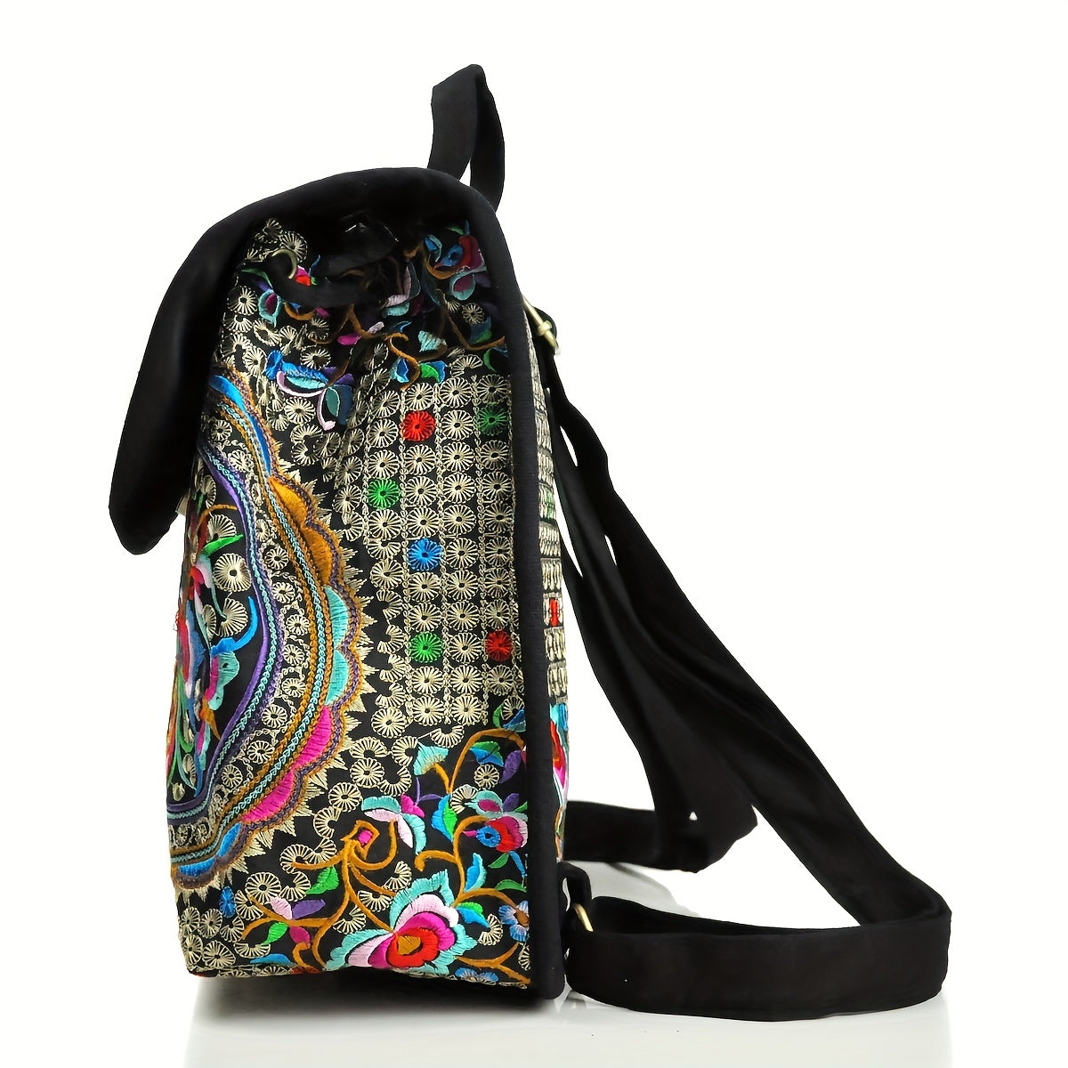 [Ethnic Style Daypack] GUDAOBELL Vintage Embroidered Women's Backpack | Ethnic Style Travel Daypack Tote Shoulder Bag NovaCart