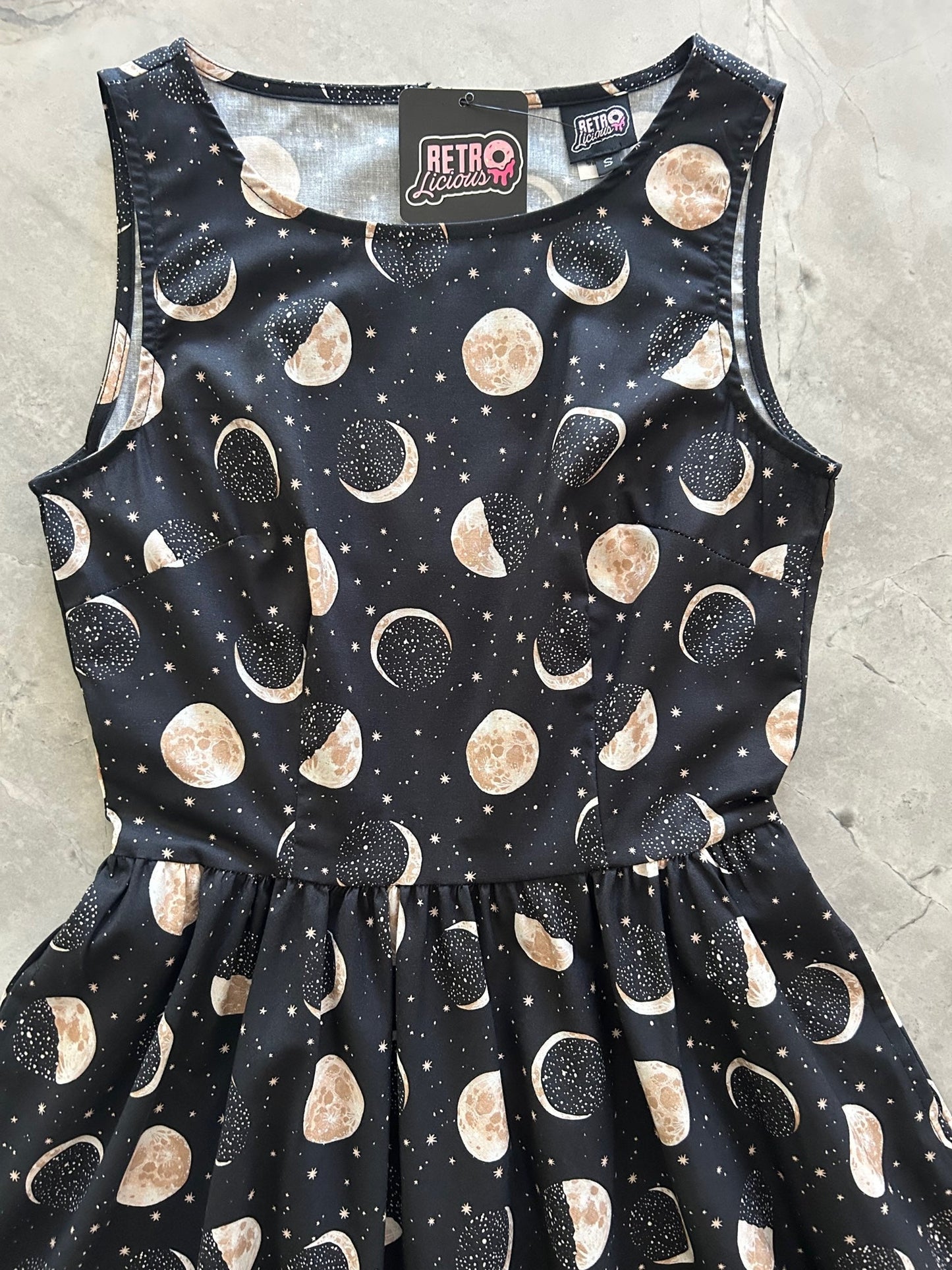 Moon Vintage Dress - XS only, 1 left! Retrolicious
