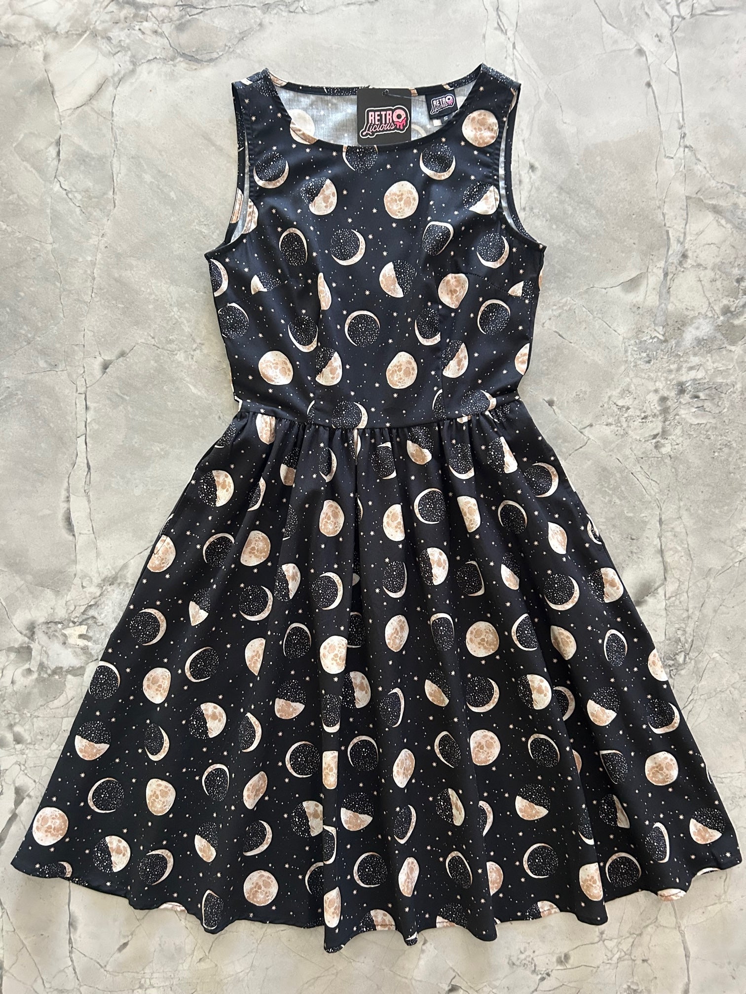 Moon Vintage Dress - XS only, 1 left! Retrolicious