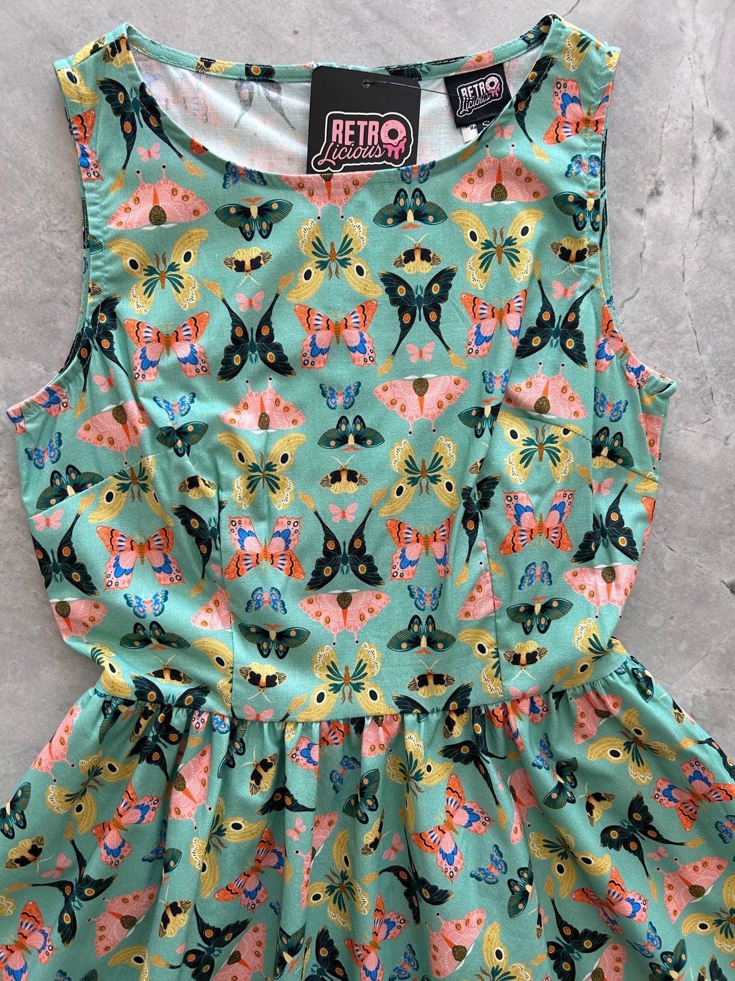 Butterflies Vintage Dress Retrolicious