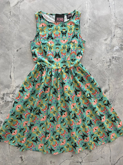 Butterflies Vintage Dress Retrolicious