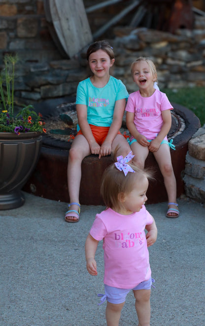 Girls Graphic Tee - Bloom Babe - Pink Always In Bloom Clothing Co