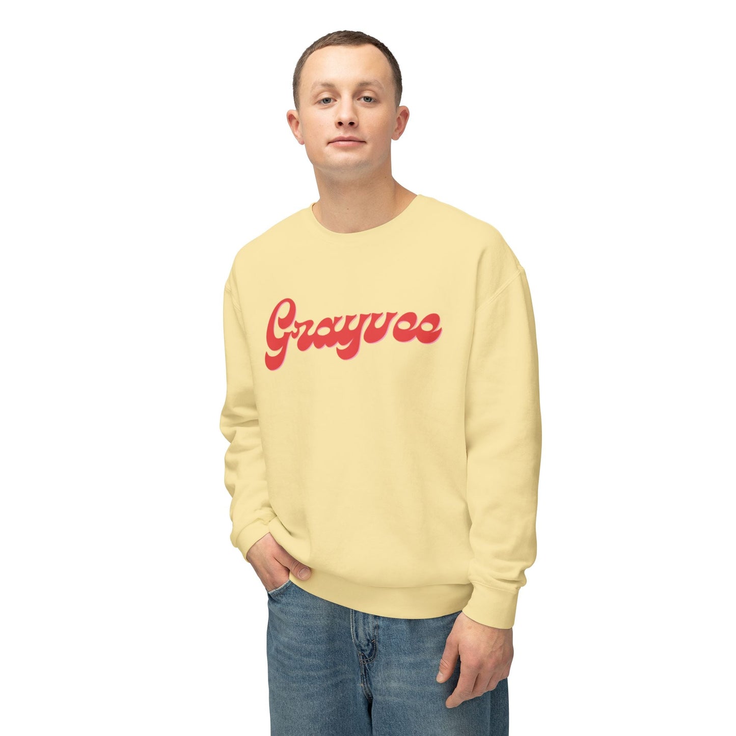 Unisex Lightweight Crewneck Sweatshirt "Grayvee" Grayceful LLC