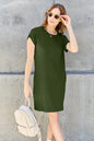 Basic Bae Full Size Round Neck Short Sleeve Dress with Pockets New Era Fashion LLc