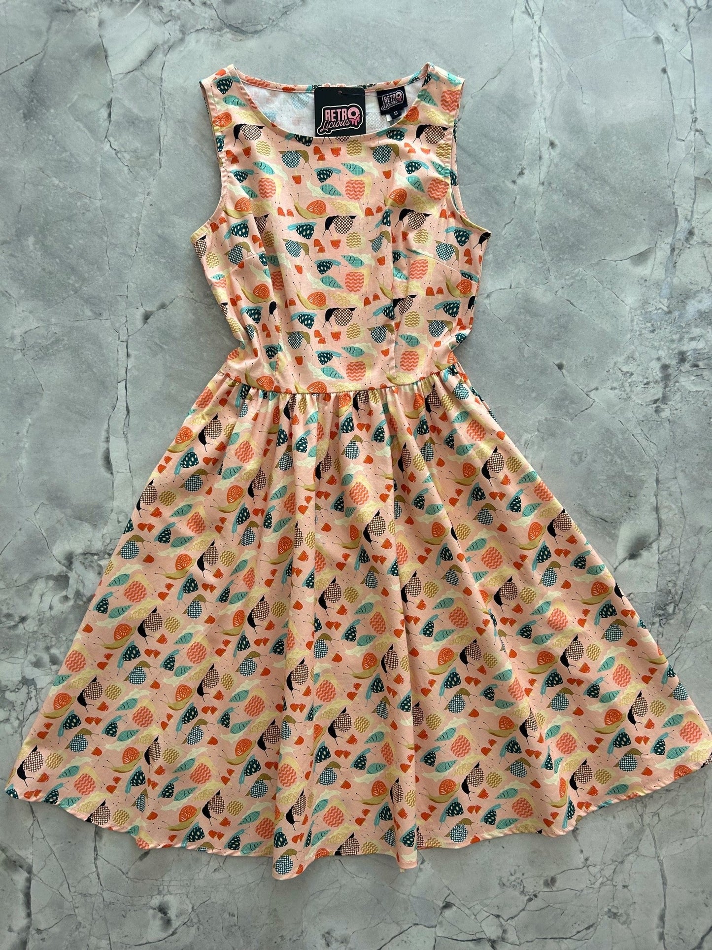 Snails Vintage Dress Retrolicious