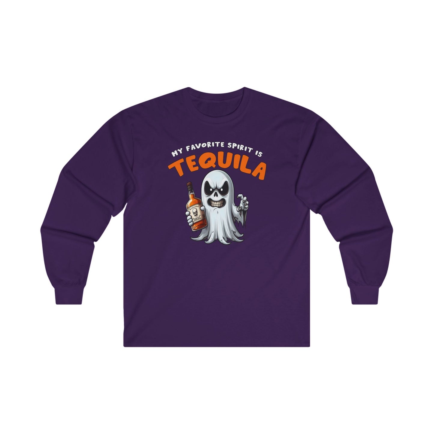 My Favorite Spirit Is Tequila Long Sleeve Tee The Devil's Pickle