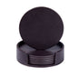 Creative PU leather coaster Exquisite insulated tea water cushion Square leather coaster