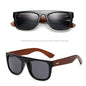 Bamboo Wooden Arms Sunglasses Men Women Black Sunglass FitiqueFit
