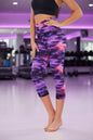 Cropped High-Rise Print Leggings – USA Flag Print Patriotic Workout Pants - 19 Styles FitiqueFit
