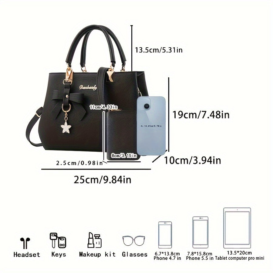 [Elegant Crossbody Handbag] Trendy Elegant Women's Crossbody Handbag | Fashionable Solid Color Design with Adjustable Strap, Zipper Closure & Coin Purse NovaCart