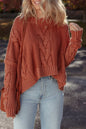 Textured Chunky Knit Long Sleeve Sweater Shop Style & More | Fresh Looks, Everyday Deals & Free Shipping