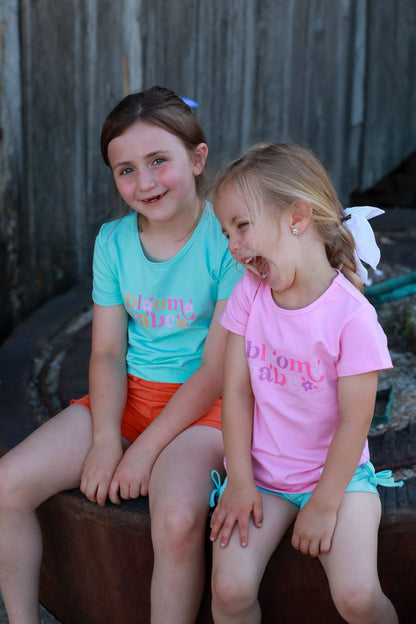 Girls Graphic Tee - Bloom Babe - Pink Always In Bloom Clothing Co