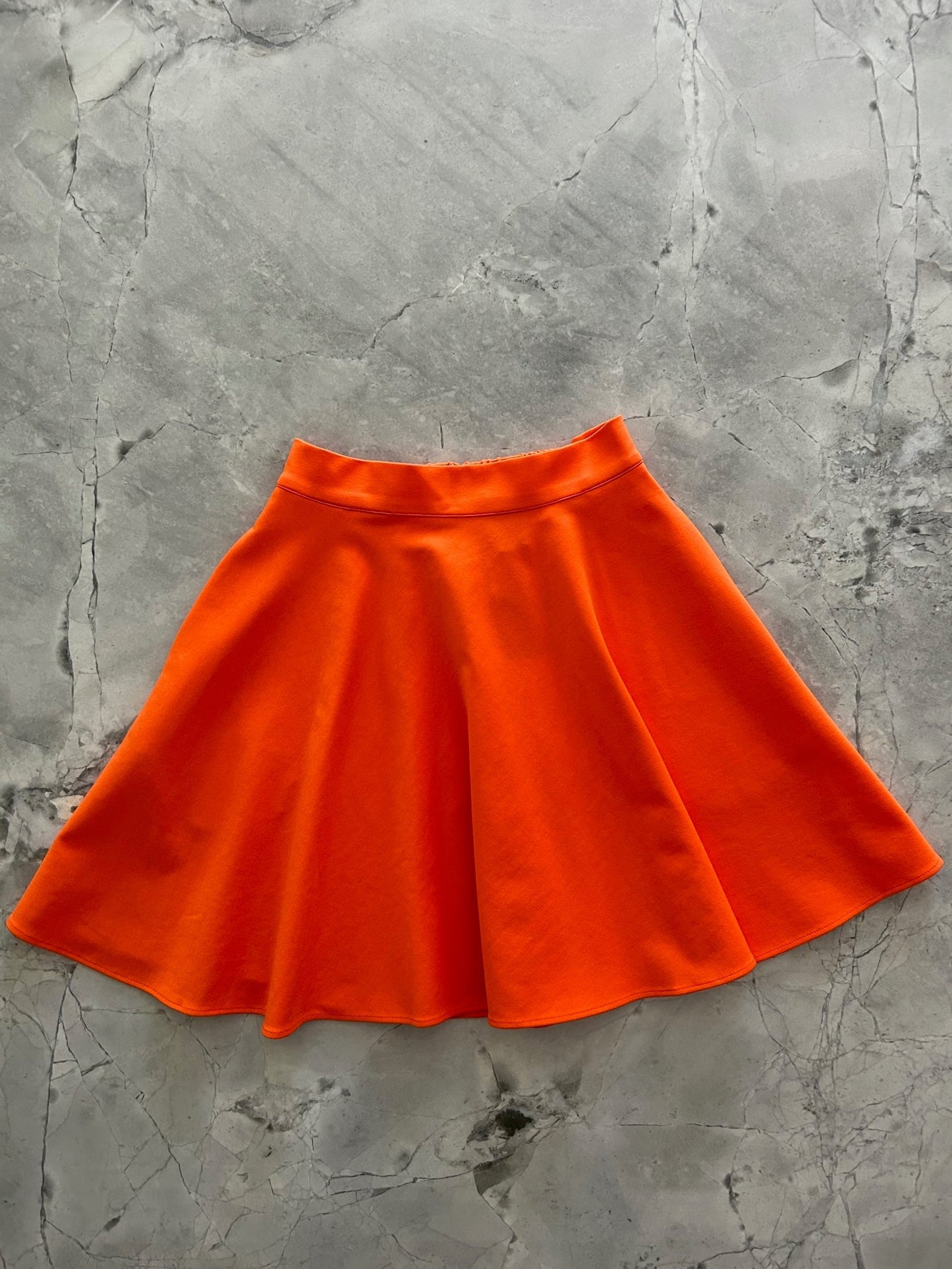 Harper Skater Skirt in Orange Retrolicious