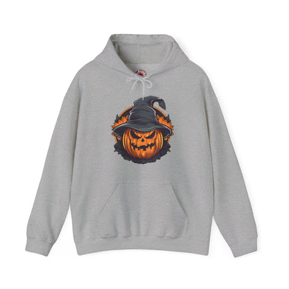 Scary Witch Pumpkin Halloween Hooded Sweatshirt The Devil's Pickle
