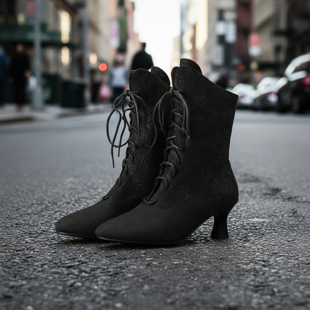 Women’s Pointed-Toe Kitten-Heel Boots | Autumn Winter Chic FitiqueFit