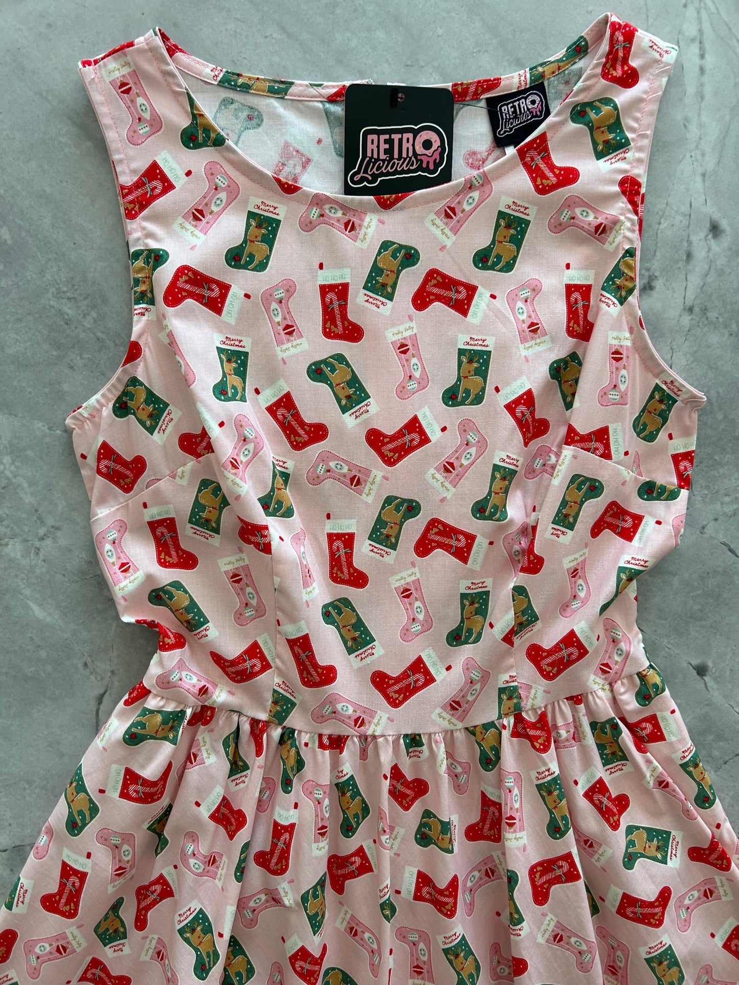 Stockings Vintage Dress - Medium only Retrolicious