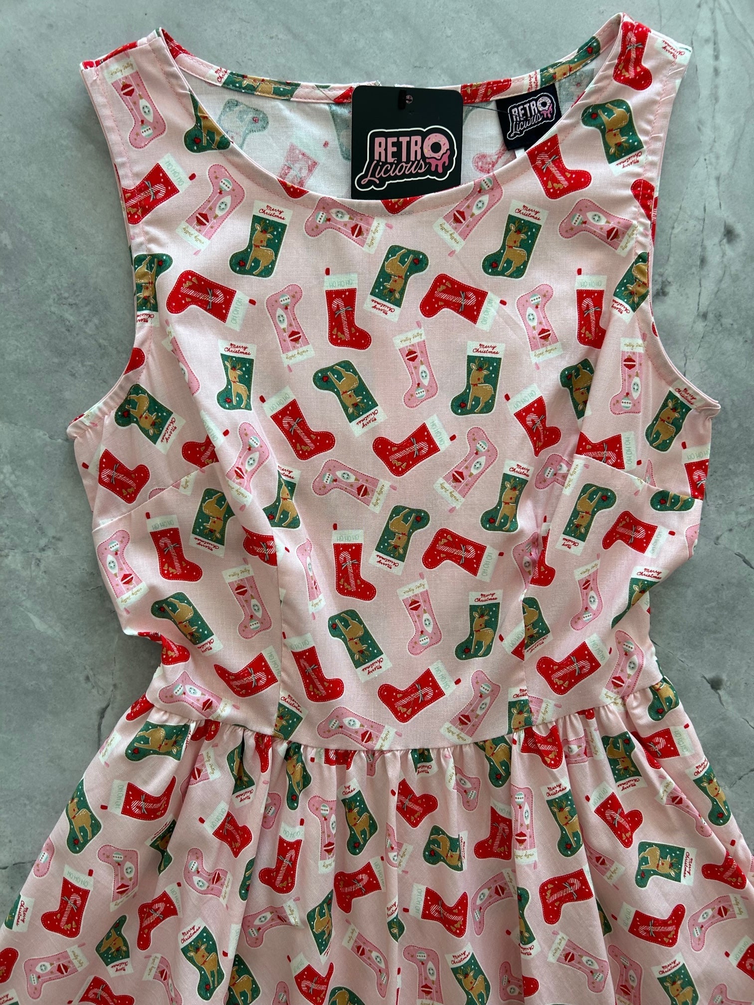 Stockings Vintage Dress - Medium only Retrolicious