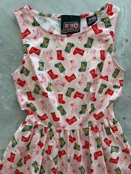 Stockings Vintage Dress - Medium only Retrolicious