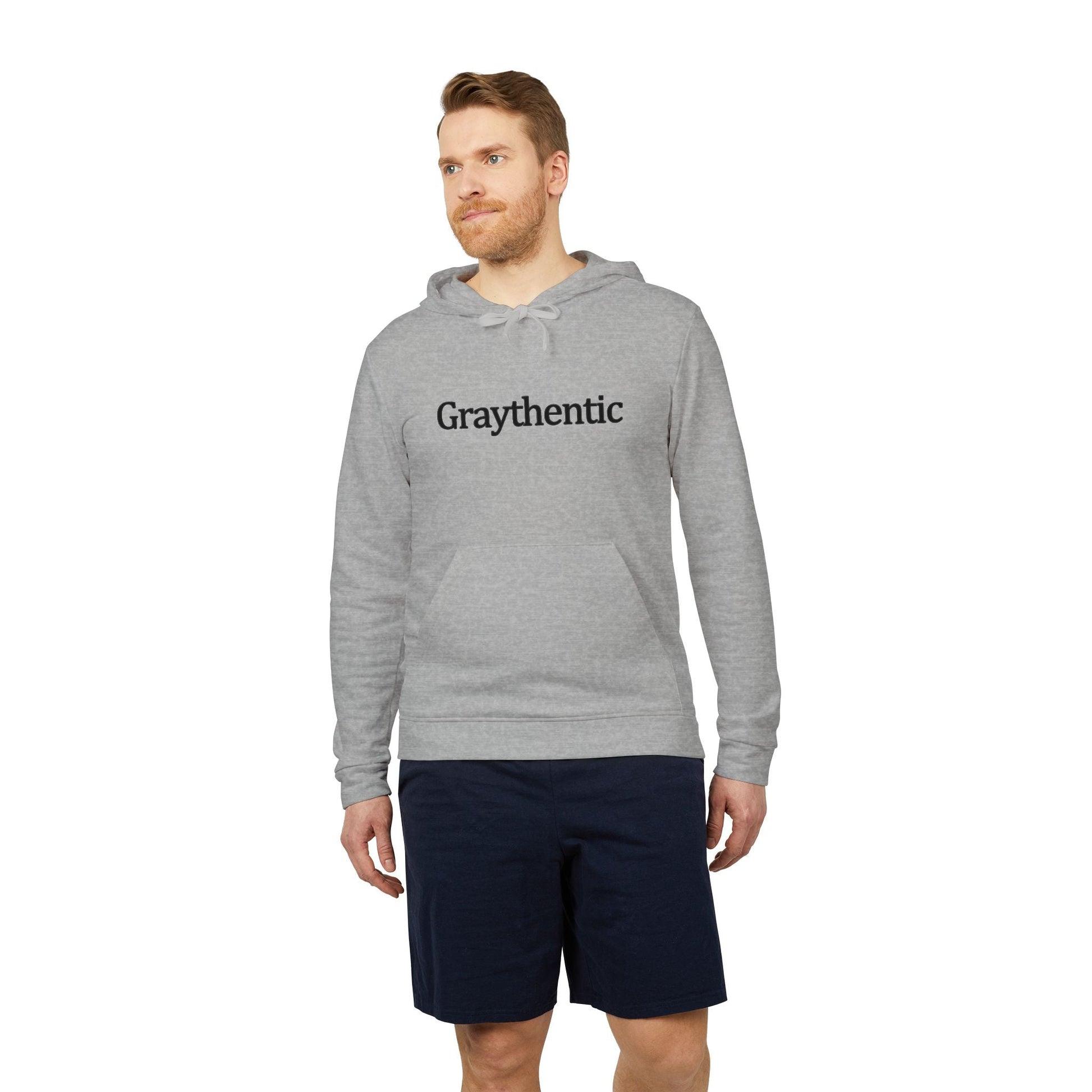 adidas Unisex Fleece Hoodie "Graythentic" Grayceful LLC